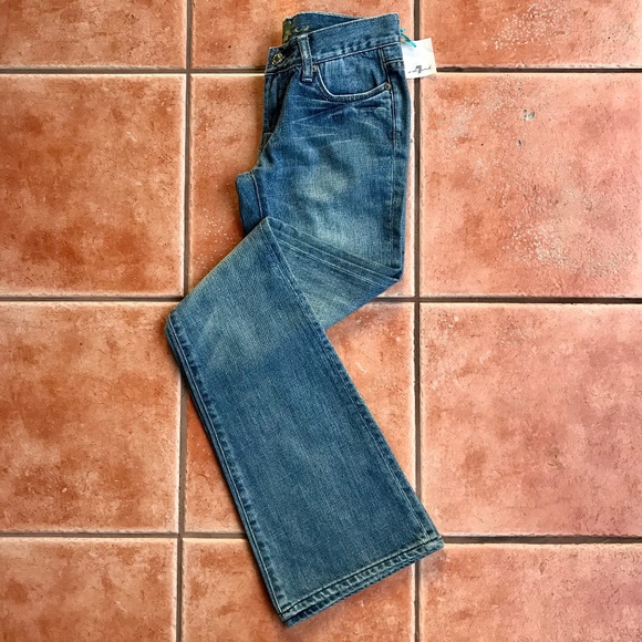 7 For All Mankind Denim - 7 For All Mankind Distressed Medium Flare Jeans